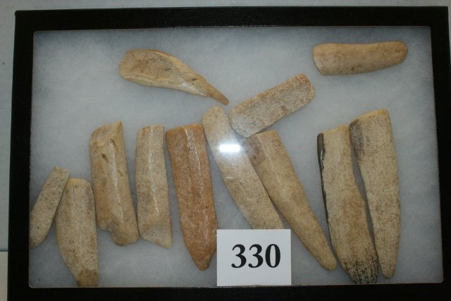 12 Flat Ivory Platelets - NO SHIPPING OUT OF COUNTRY: 12 Flat Ivory Platelets collected by Marilyn Carter Author of Legends, Tales, & Totems of Alaska, she was informed that they came from earlier pieces used as armor WILL NOT SHIP OUT OF COUNTRY
