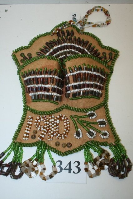 Beaded 1910 Wall Pocket (1 of 1)