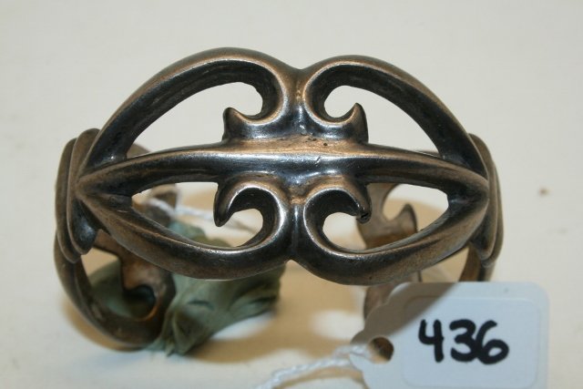 Sand Cast Silver Bracelet (1 of 1)