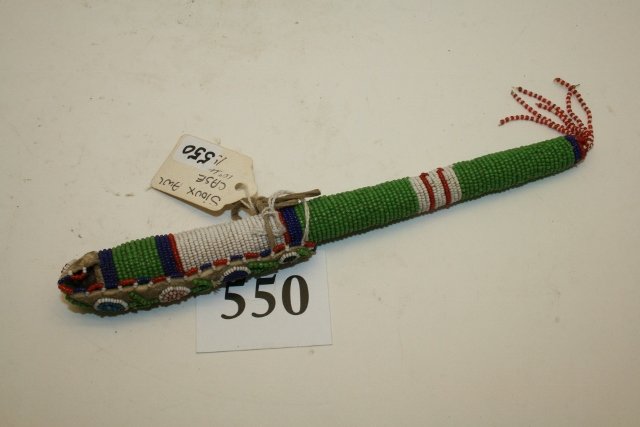 Sioux Beaded Awl case with awl (1 of 1)