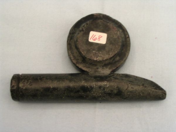 Historic Steatite Pipe: 6 3/4" Historic Steatite Pipe – Plains – nice – rare – circa 1890's