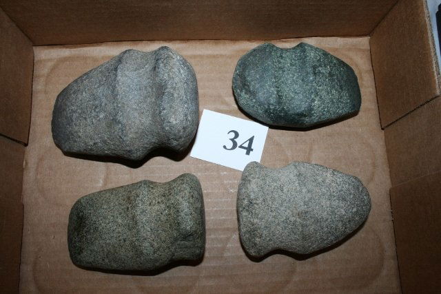 4 Hardstone Grooved Axes (1 of 1)
