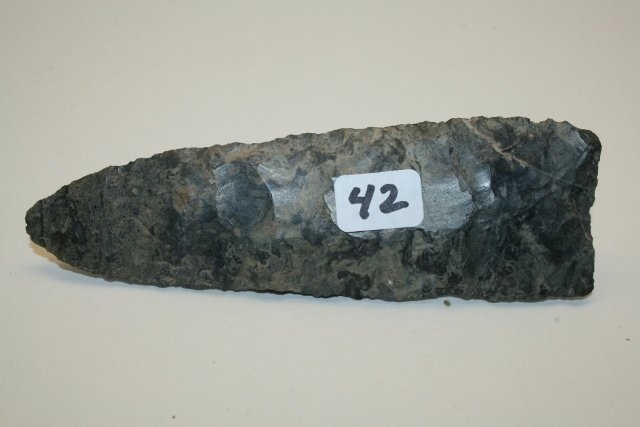 Chipped Knife of Mottled Coshocton Flint (1 of 2)