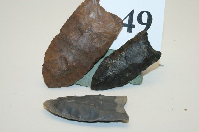 3 Paleo Fluted Points (1 of 1)