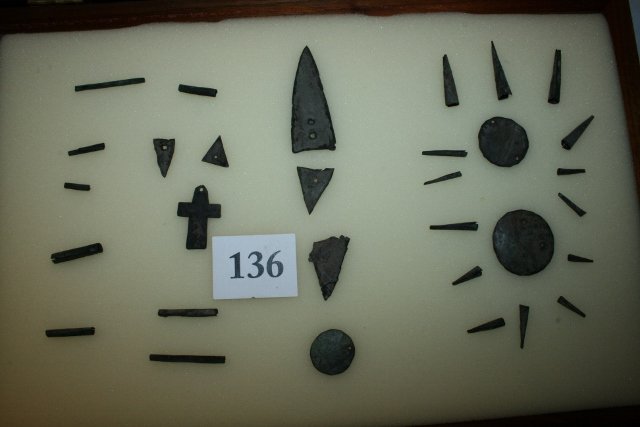 Copper Pins, Cones, Cross (1 of 3)