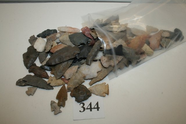 Group of 100 Flint Points (1 of 1)