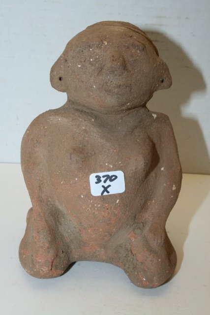 Pottery Pregnant Woman Water Bottle (1 of 2)