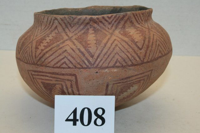 Red on Brown San Carlos Bowl (1 of 1)