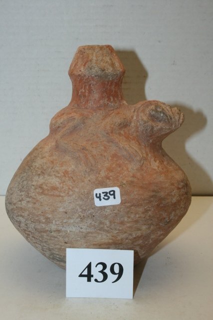 Redware Tania Frog Effigy Water Jar (1 of 3)