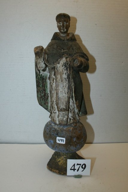 Polychrome Painted Wood Bulto (1 of 1)