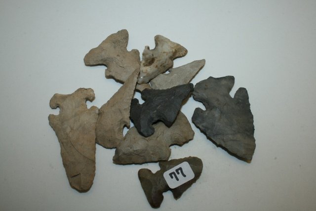 9 Ohio Archaic Bevel Points (1 of 1)
