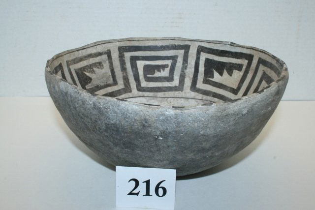 Black on White Anasazi Bowl (1 of 2)