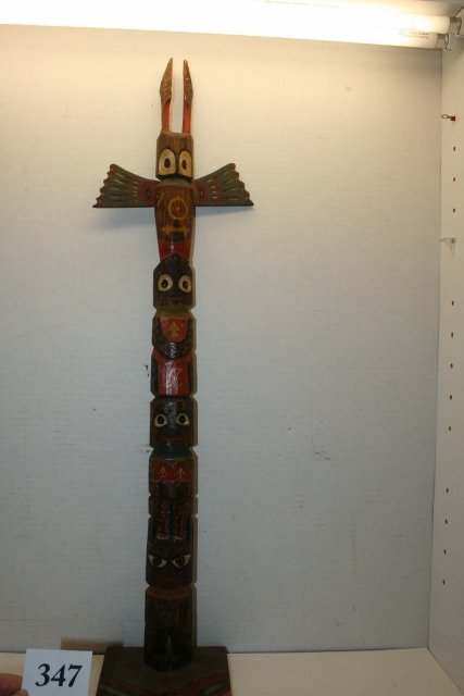 Winged Polychrome Totem (1 of 2)