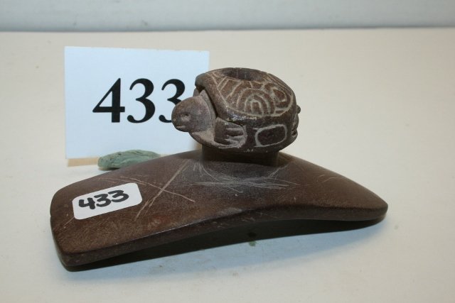 Contemporary Turtle Effigy Platform Pipe (1 of 1)