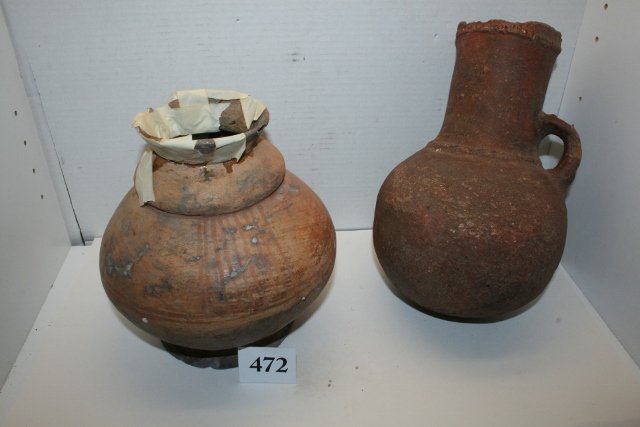 2 Large Pottery Vessels (1 of 2)