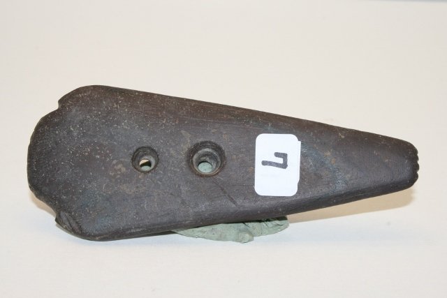 Red Banded Slate 2 Hole Pendant (1 of 2)