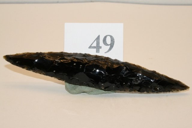 Obsidian Bi-Pointed Knife (1 of 2)