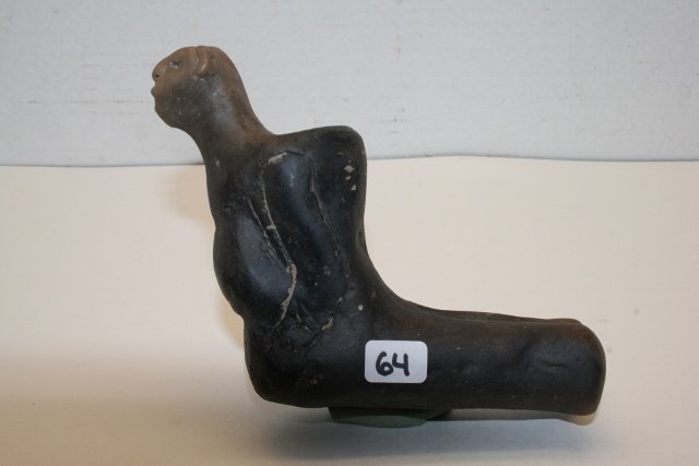 Clay Effigy Pipe of Bound? Human (1 of 5)
