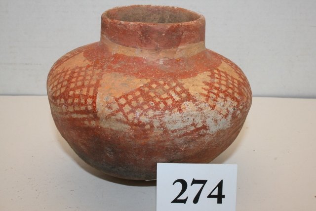 Red on Buff Pottery Jar (1 of 1)