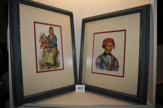 4 Colored Prints (Indian) (1 of 4)