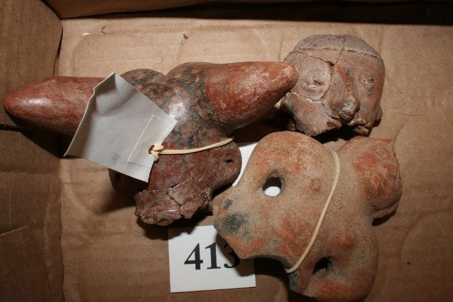 3 pcs. Chinese Pottery Fragments (1 of 1)