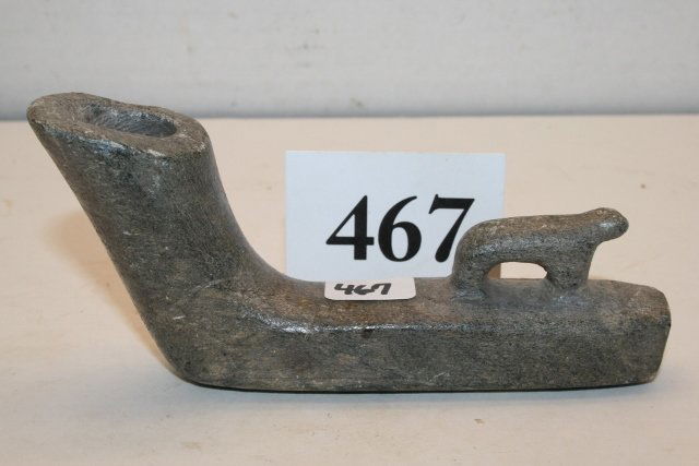 Steatite Bear Effigy Pipe (1 of 1)