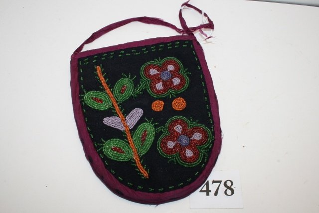 Beaded 2 Sides Chippewa Bag (1 of 1)
