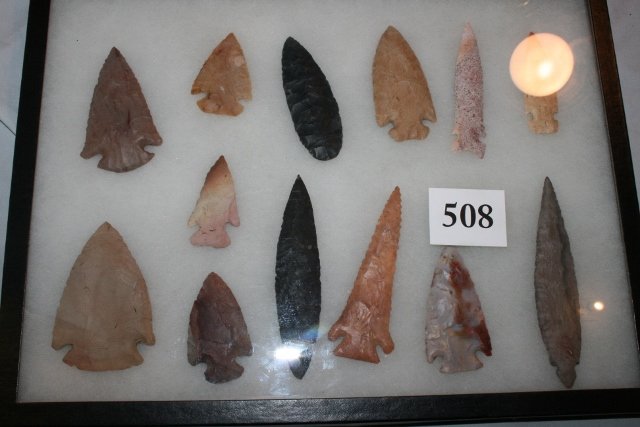 Thirteen Modern Reproduction Flints (1 of 1)