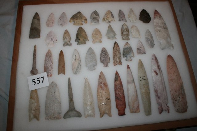 Thirty Seven Cont Flint Points (1 of 2)
