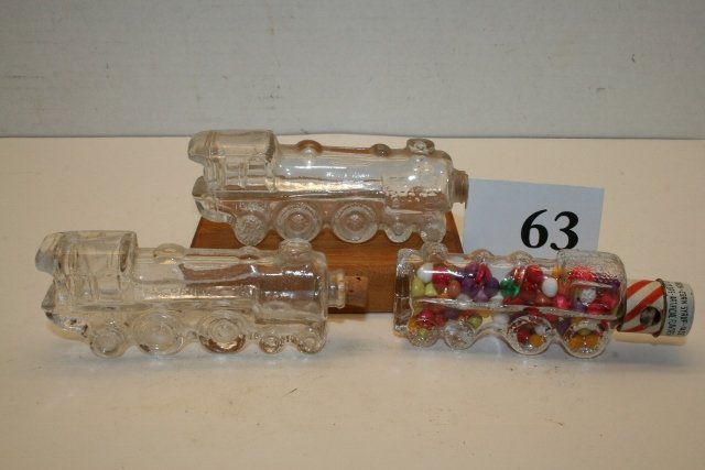 3 Locomotive Candy Containers (1 of 1)