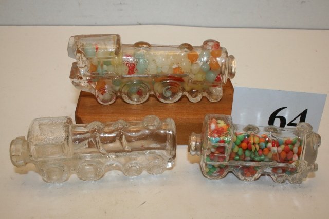 3 Locomotive Candy Containers (1 of 1)