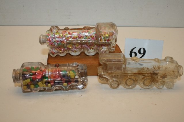 3 Locomotive Candy Containers (1 of 1)