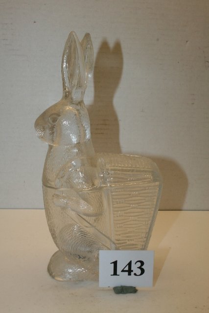 2 Pc. Rabbit with Basket Candy Container (1 of 2)