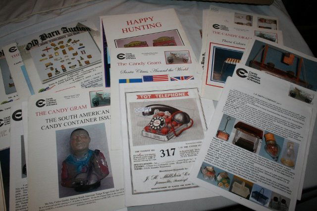 Assorted Auction Catalogs on Candy Containers (1 of 1)