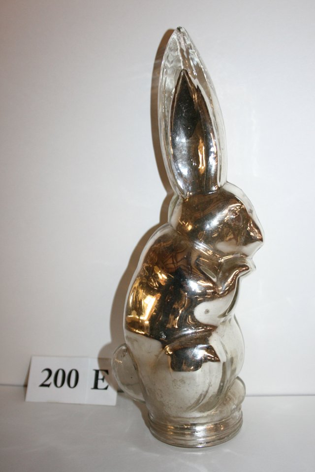 Large Rabbit Candy Container, mercury coated (1 of 1)
