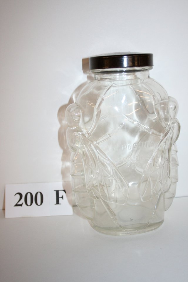 Honey Jar Candy Container: Honey Jar Candy Container, embossed bees foreign