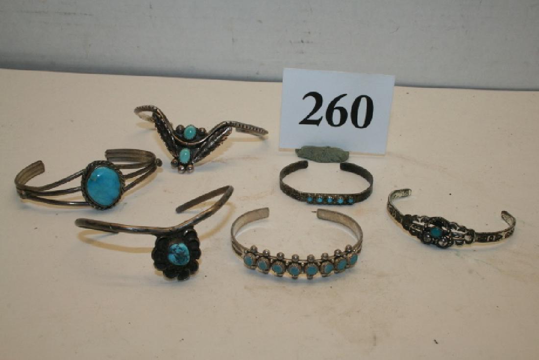 6 Assorted Silver Bracelets (1 of 1)