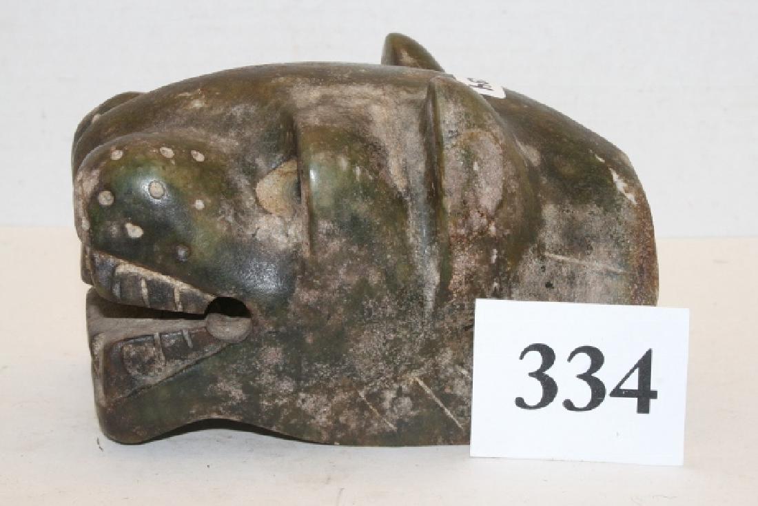 Mayan- Aztec  or Jade Jaquar Head (1 of 2)