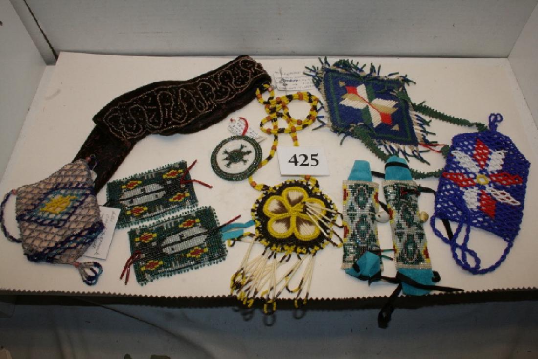 3 Beaded Bags, 5 Beaded Strips (1 of 1)