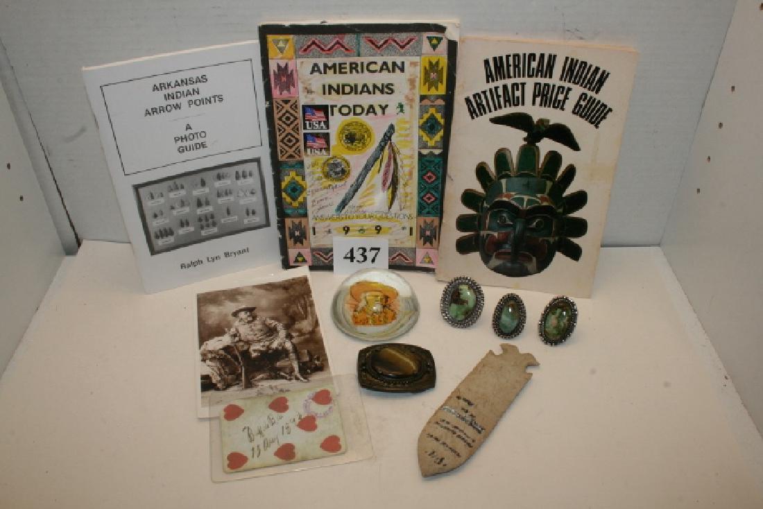 Box Lot: Glass Buffalo Bill paperweight (1 of 3)