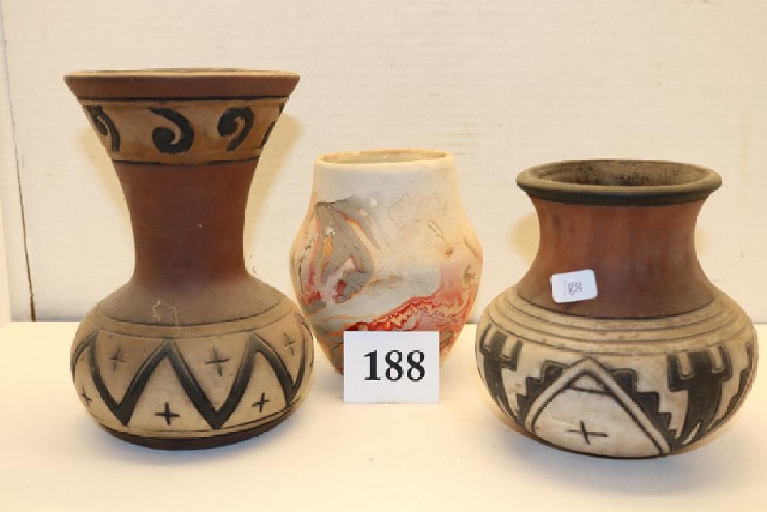 3 Assorted Pottery Jars (1 of 4)