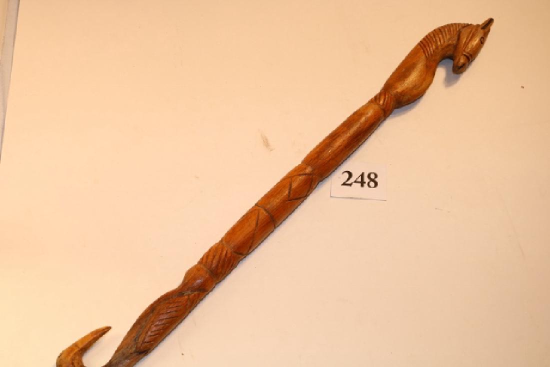 Carved Horse – Loon Dance Stick (1 of 4)