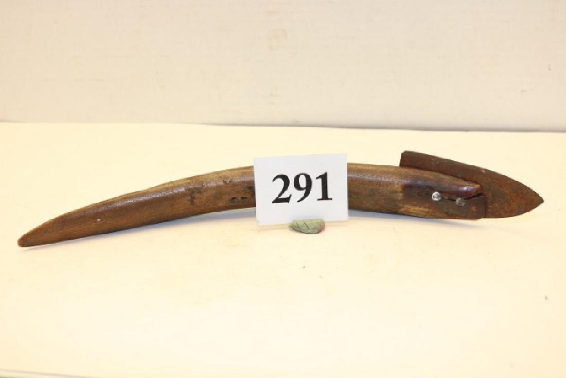 Rib Bone Handle Steel Knife: 11 ¼” Rib Bone Handle Steel Knife, Alaska – Rare Tool