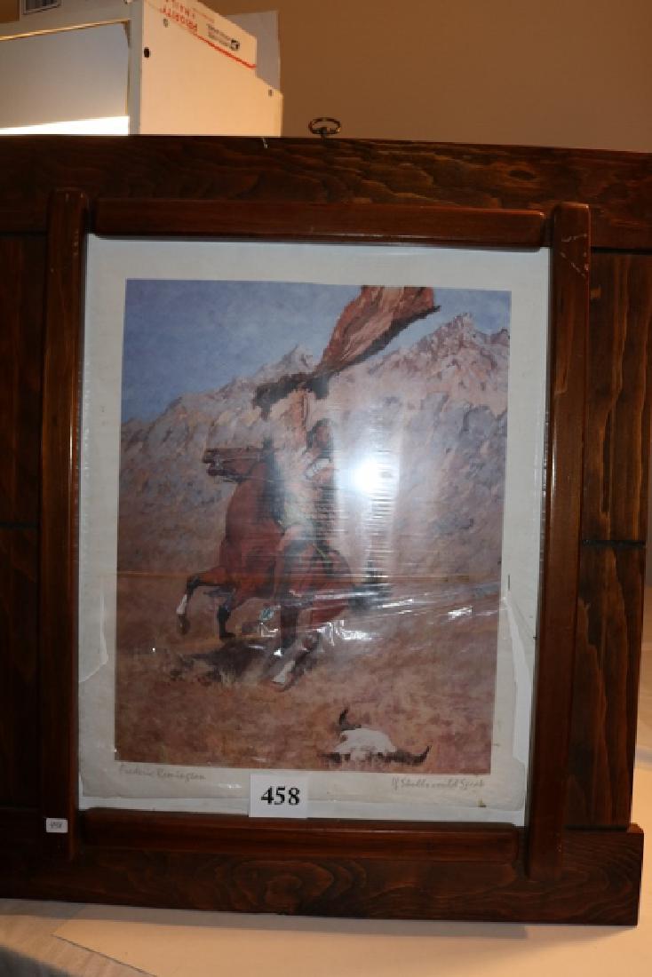 Remington Print Framed “If Skulls could Speak (1 of 5)