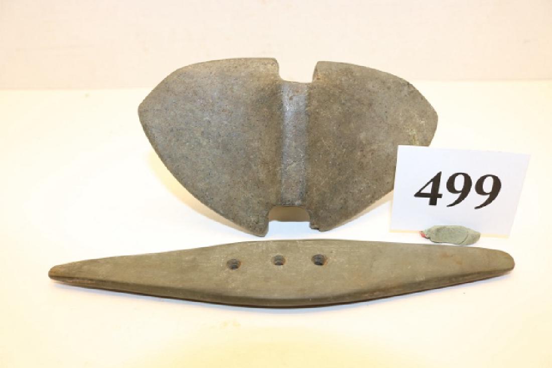 3 Hole Gorget, Wing Bannerstone (1 of 1)