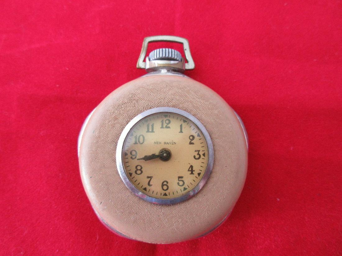 Vintage New Haven antique pocket watch. Good running: Vintage New Haven antique pocket watch. Good running condition. Wear to case as shown. No serial number. Case measures 2".