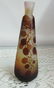 Signed Galle cameo art glass vase.