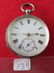 1867 key wind antique pocket watch. Sterling case.