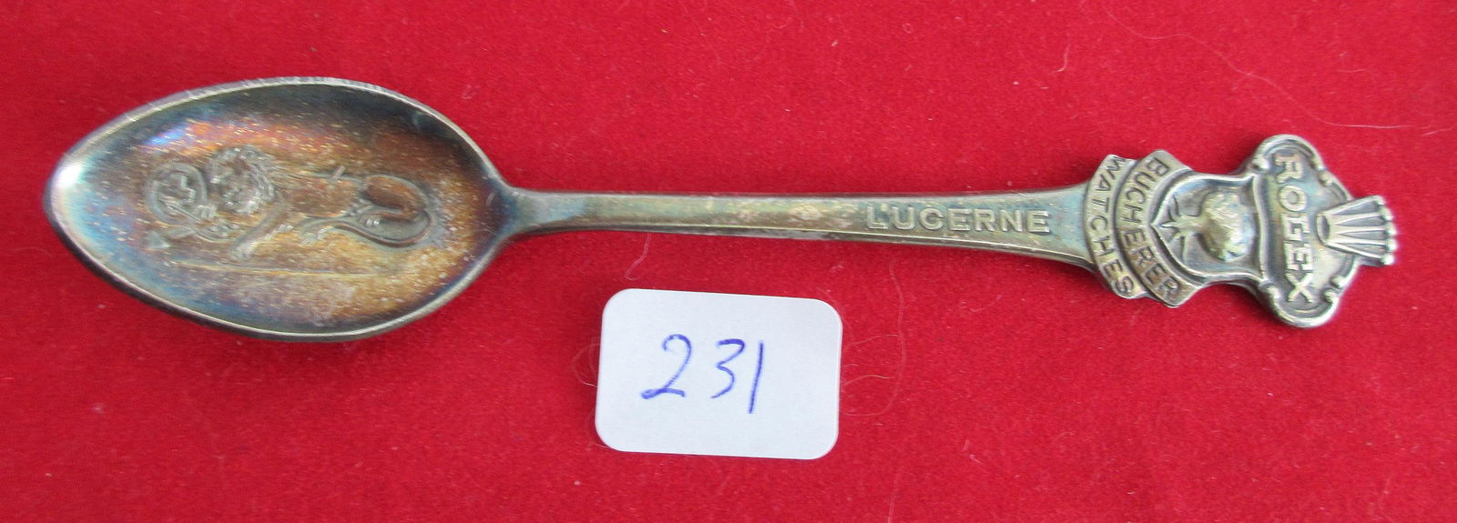 Vintage Rolex watch advertising spoon.: Vintage Rolex watch advertising spoon.