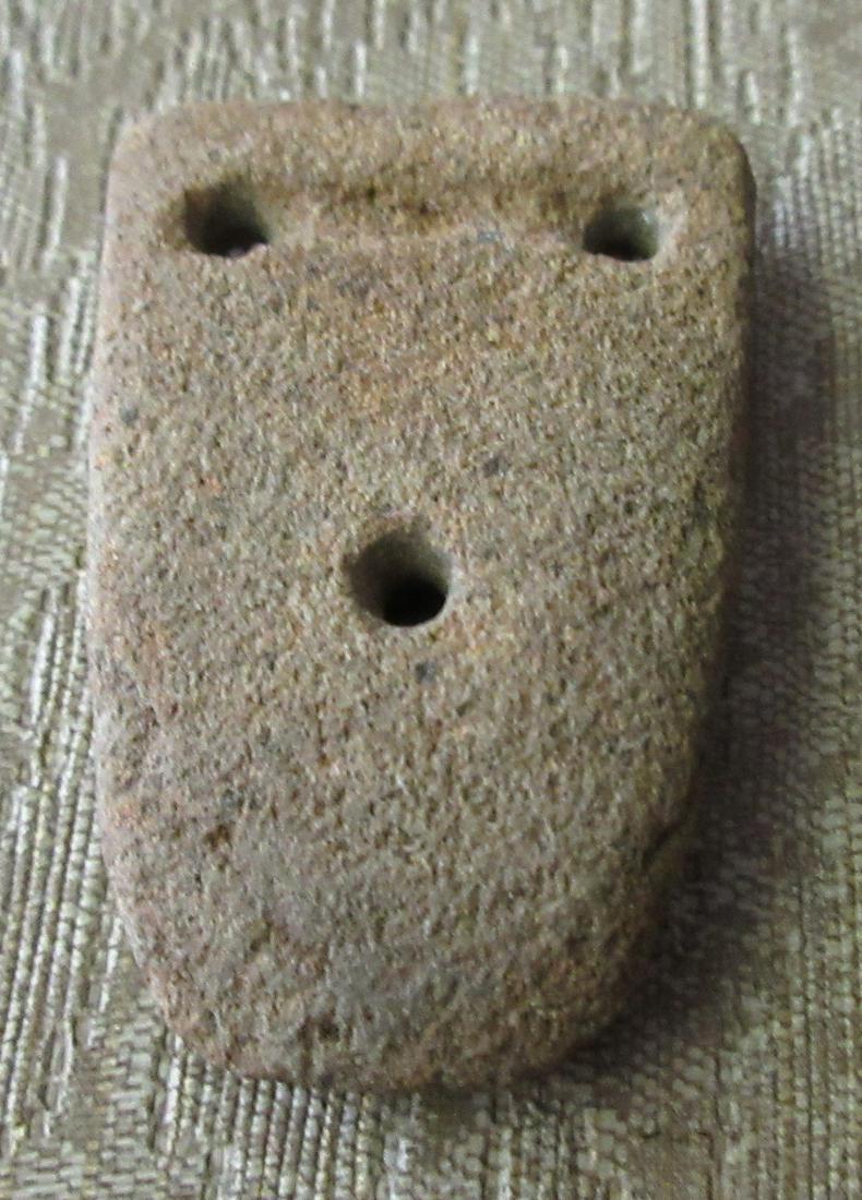 Antique Native American Indian artifact gorget: Antique Native American Indian artifact gorget Please use photos to judge condition and age